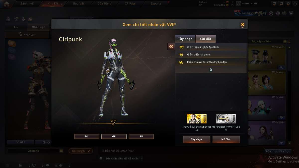 shop acc cf uy tin gia re